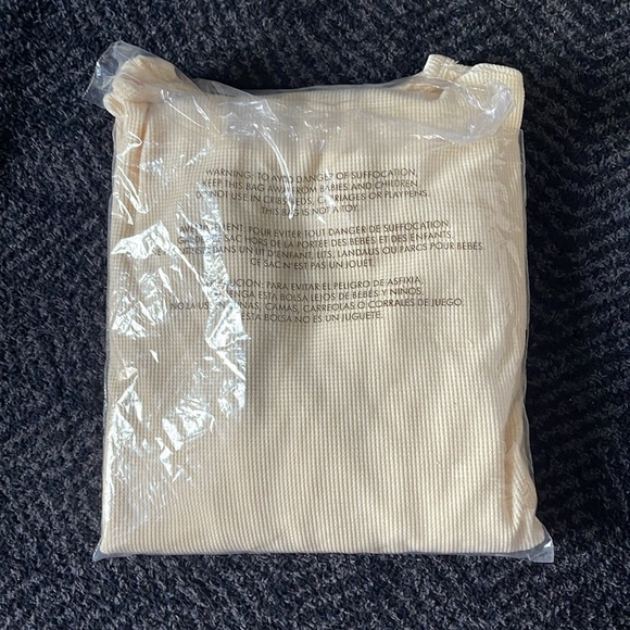 WeWoreWhat - Henley Bodysuit - Ecru XL - Picture 7 of 9